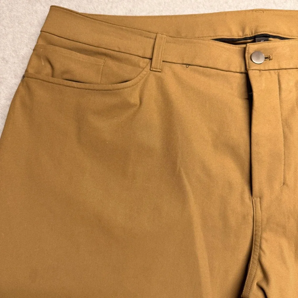 Lululemon Commission Slim-Fit Pant 40 Tan Khaki Warpstreme Chino LM5AQ9S